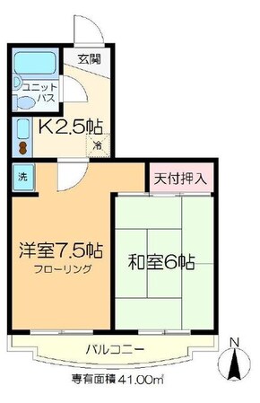 新小岩ヴィラの物件間取画像